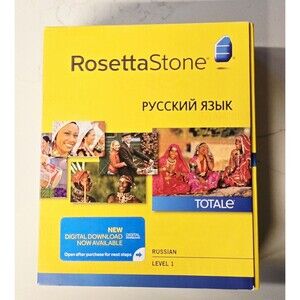 New Sealed Rosetta Stone Learn Russian TOTALe Level 1 Ver 4 Software W/ Download